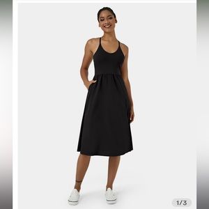 Black midi athletic dress